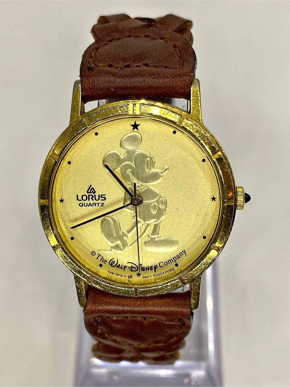 Men’s ^^^ Lorus *** Disney * Mickey Mouse Mickey Mouse Watch /Tan Gold*** Coll